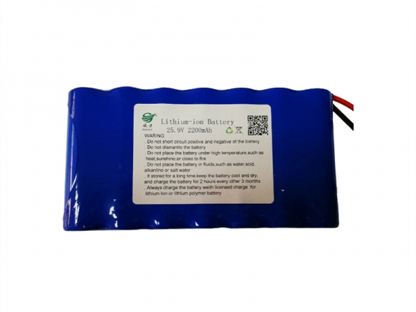25.9V 2200mAh 18650圆柱锂电池