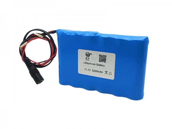 11.1V 5200mAh 18650 圆柱锂电池-DC头