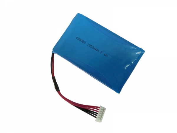 7.4V聚合物锂电池|435080 7.4V 1950mAh