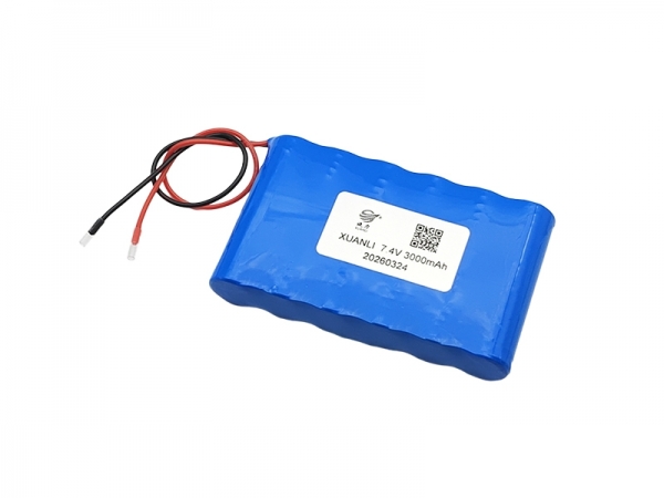 7.4V 3000mAh 14500 圆柱形锂电池 | 2S3P锂电池